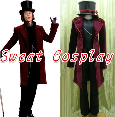 High Quality Custom Made Johnny Depp Willy Wonka Costume Charlie and ...