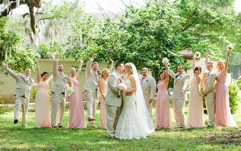 Tan and Pink, Spring Wedding Party