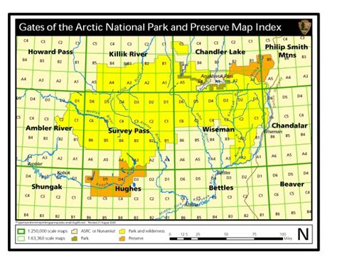 Gates of Arctic National Park and Preserve Official Park Map - Gates of Arctic National Park and ...