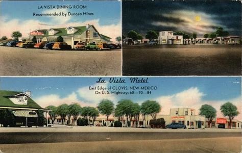 La Vista Motel Clovis, NM Postcard