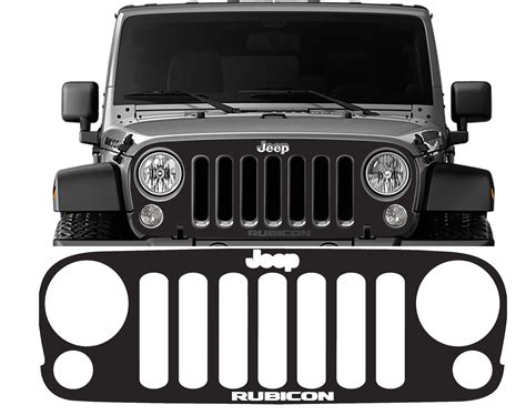 Jeep Wrangler JK Grille Vinyl Overlay Decal | Jeep Wrangler Decals