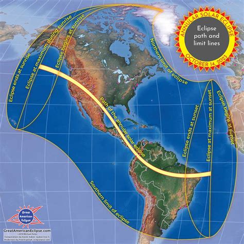 Incredible new maps published for America's 2023 annular solar eclipse - When Is The Next Eclipse?