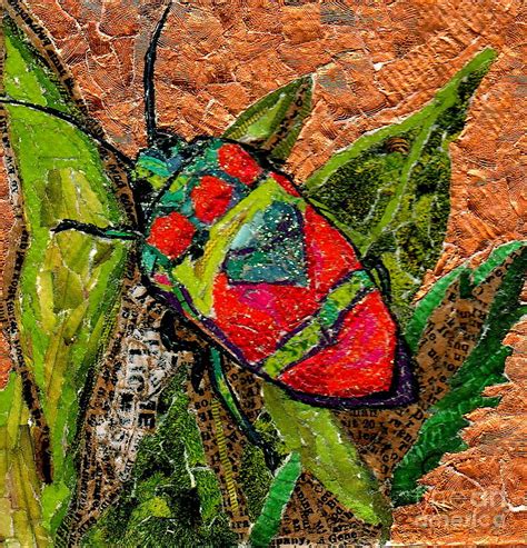 Japanese Stink Bug Mixed Media by Brenda Brolly | Fine Art America