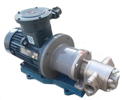 Magnetic drive gear pumps are used