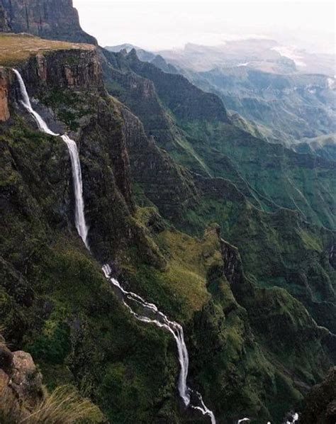 The Tugela Falls is highest waterfall in Africa and the planet's second highest waterfall in the ...