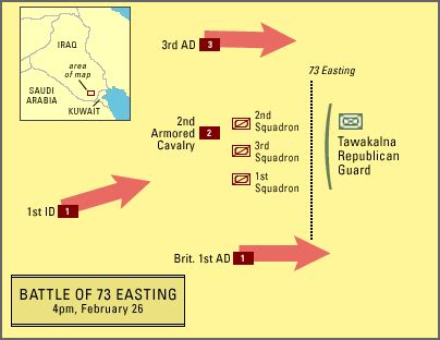 Maps - Battle Of 73 Easting | The Gulf War | FRONTLINE | PBS