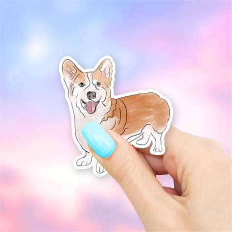 Corgi Dog Sticker - Dog stickers | corgi stickers | MacBook stickers ...