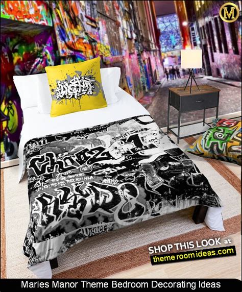 Decorating theme bedrooms - Maries Manor: graffiti bedroom wall ...