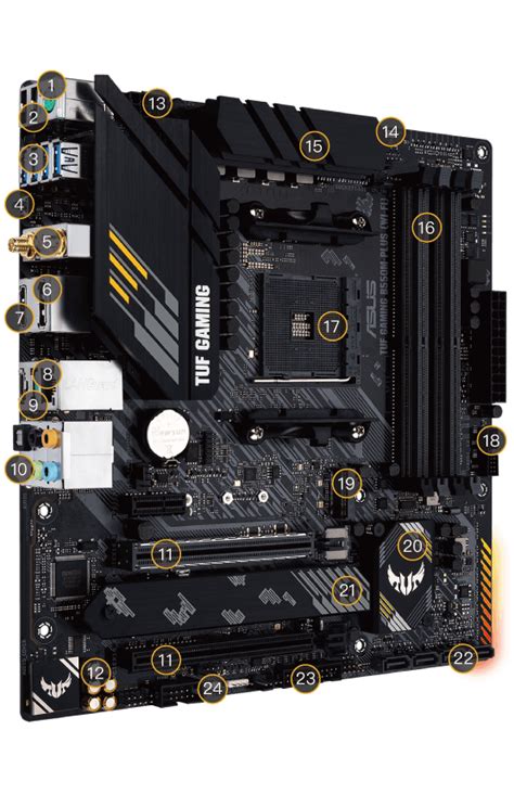 ASUS TUF GAMING B550M PLUS (WI-FI) Motherboard With AMD Ryzen 5600X ...