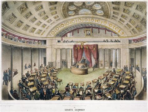 Senate Chamber In Capitol Painting by Granger - Pixels