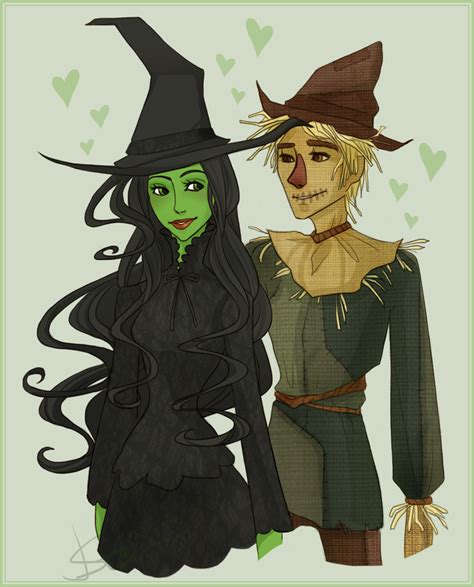 Fiyero the Scarecrow and Elphaba the Wicked witch of the West (Wicked ...