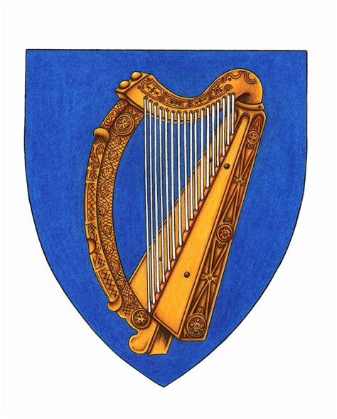 I drew our Coat of Arms. Thought ye might like a look. : r/ireland