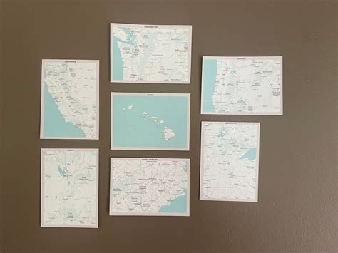 USA Map Posters/postcards - Etsy