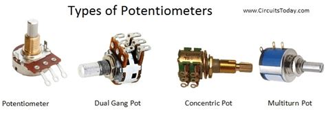 Potentiometer - Working, Circuit Diagram, Construction & Types