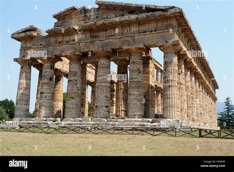 The Temple of Hera II, Paestum Stock Photo - Alamy