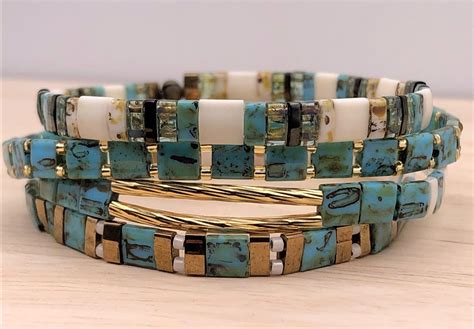 Vibrant Turquoise Bracelets / Single or Stacked Bracelet - Etsy