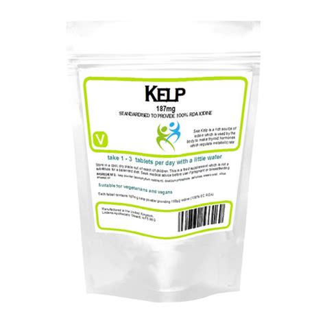 Sea Kelp - 187mg (120 Tablets) - Zoom Health