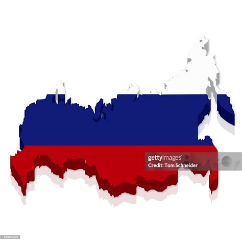 Outline And Flag Of Russia 3d High-Res Vector Graphic - Getty Images