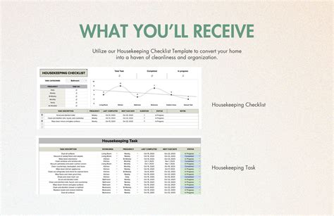 Housekeeping Checklist Template in Excel, Google Sheets - Download ...