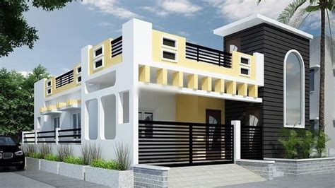 Simple Village Single Floor Home Front Design