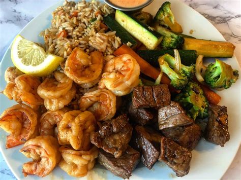 Hibachi at Home (Glam-I-Hana Surf n Turf) – The Glam Kitchen | Hibachi recipes, Steak and shrimp ...