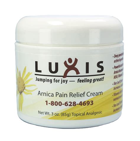 Arnica Pain Relief Cream • Luxis International, Inc.