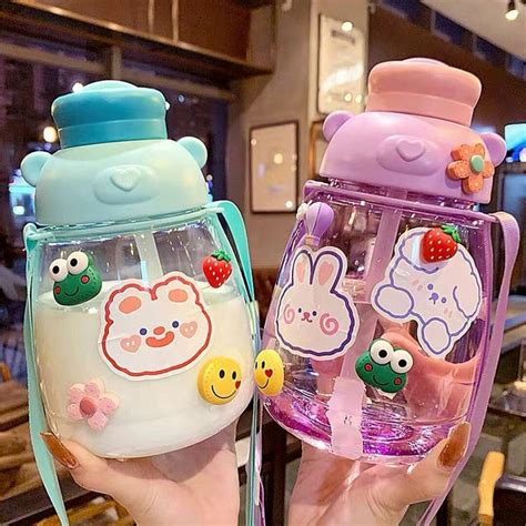 Kawaii Cute Bottle - Trendy Glass Water Bottle