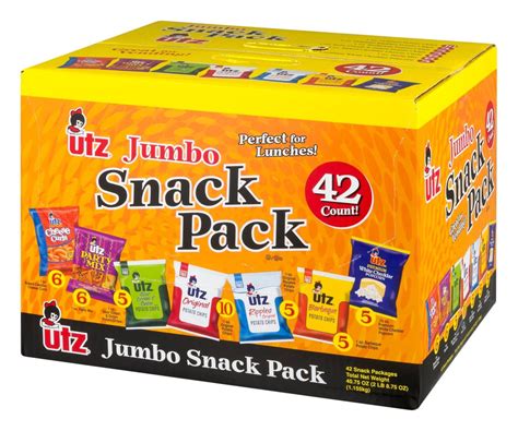 Utz Jumbo Snack Variety Pack, 42 count 40.75 oz. – Utz Quality Foods