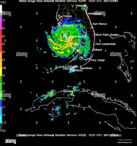 Satellite and Radar Views of Hurricane Charley. Satellite and Radar ...