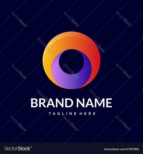 O color logo Royalty Free Vector Image - VectorStock