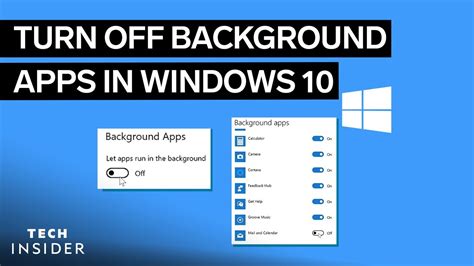 How To Turn Off Background Apps In Windows 10 - YouTube