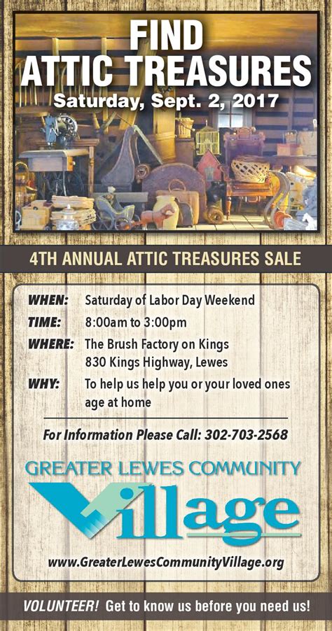 4th Annual Attic Treasures Sale – DelmarvaLife