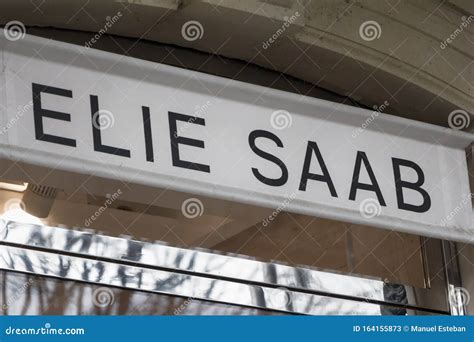 Elie Saab Logo on Elie Saab Store Editorial Stock Photo - Image of ...