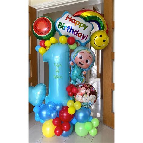 @balloonwallsuk on Instagram: “Cocomelon for First Birthday . # ...