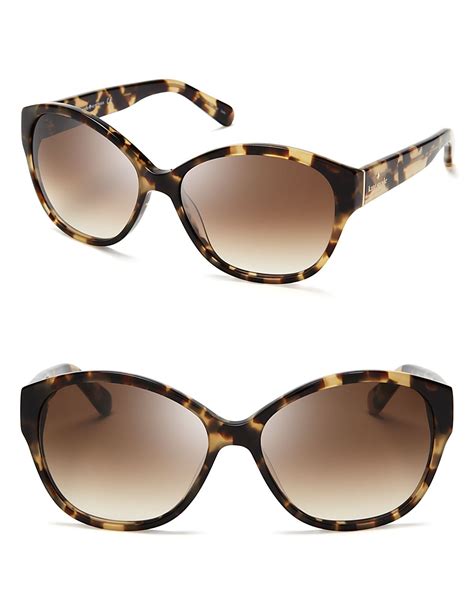 Kate spade new york Kiersten Cat Eye Sunglasses, 55mm in Natural | Lyst