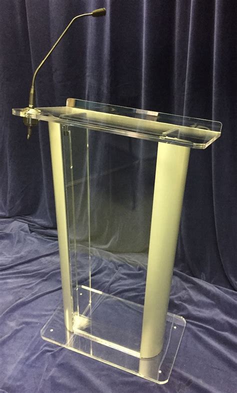 Acrylic Podium With Microphone | Wedding Equipment | JP Lilley AV