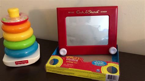 Toy Story Rock a Stack and Etch A Sketch Review - YouTube