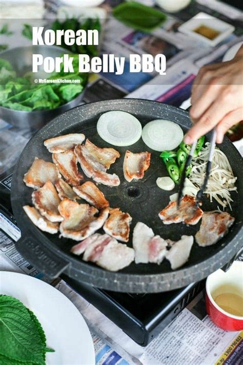 Korean Pork Belly BBQ (Samgyeopsal-Gui) - My Korean Kitchen