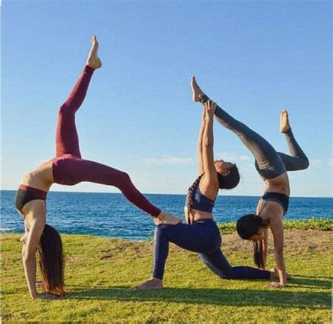 Beautiful, 3-person acro pose | Acro yoga poses, Partner yoga poses, 3 person yoga poses