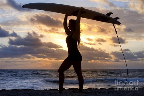 Surfing Silhouette Photograph by Anthony Totah - Fine Art America