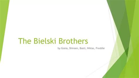 PPT - The Bielski Brothers PowerPoint Presentation - ID:1898681