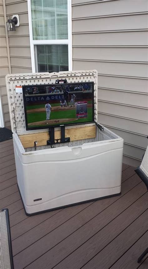 Pin by Lynde Daiek on Lake house dreams | Outdoor tv cabinet, Outdoor tv box, Outdoor tv