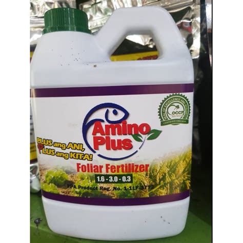 Amino Plus Foliar Fertilizer 1L | Shopee Philippines