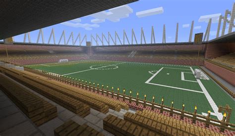 An Overhead View of the Stadium Minecraft Map