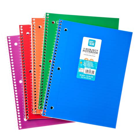 Pen + Gear 1-Subject Notebook, Wide Ruled, 80 Sheets, 10.5" x 8 ...