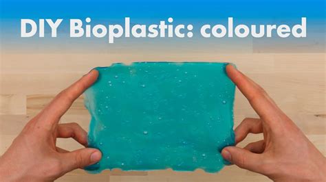 Homemade Bioplastic : colored cassava starch recipe - YouTube