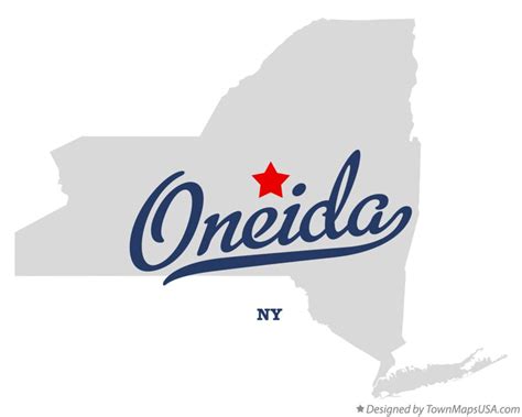 Map of Oneida, NY, New York