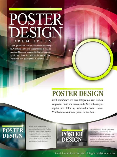 Premium Vector | Abstract poster template design