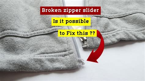 How to Repair Broken Zipper Slider on Jacket |DIY Easy Way to Fix ...