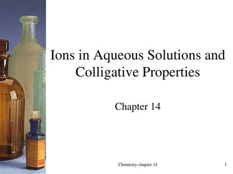 PPT - Ions in Aqueous Solutions and Colligative Properties PowerPoint Presentation - ID:2430801